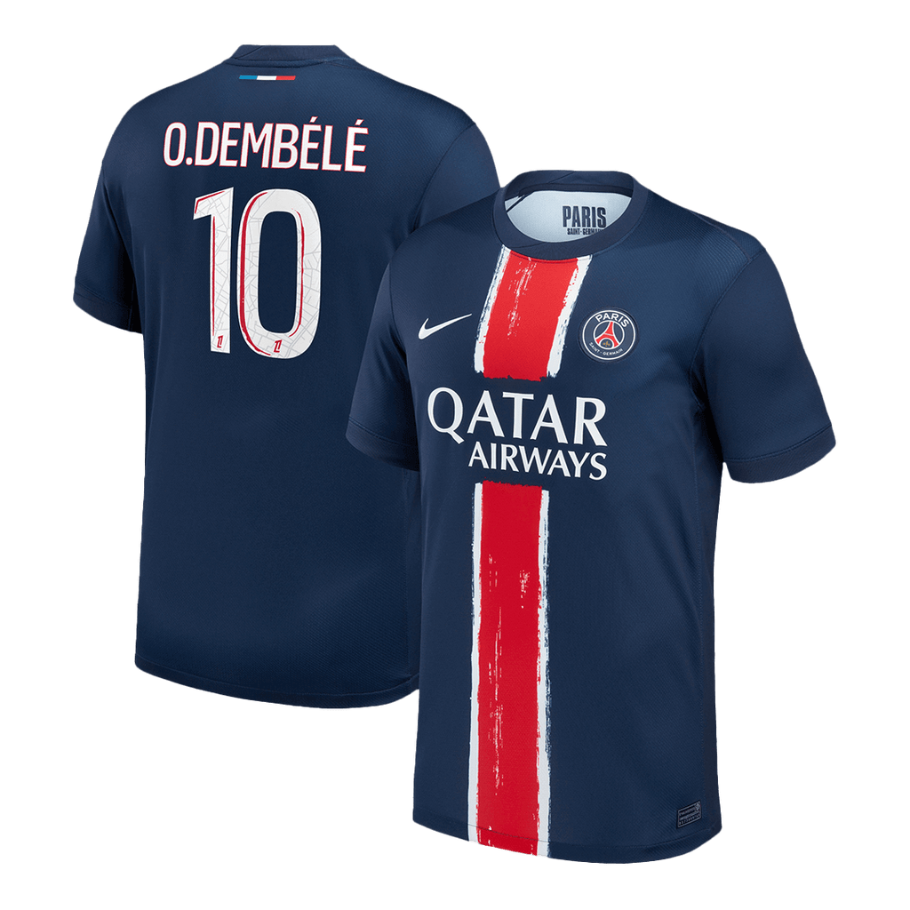 O.DEMBÉLÉ #10 PSG Home Football Shirt 2024/25 Navy