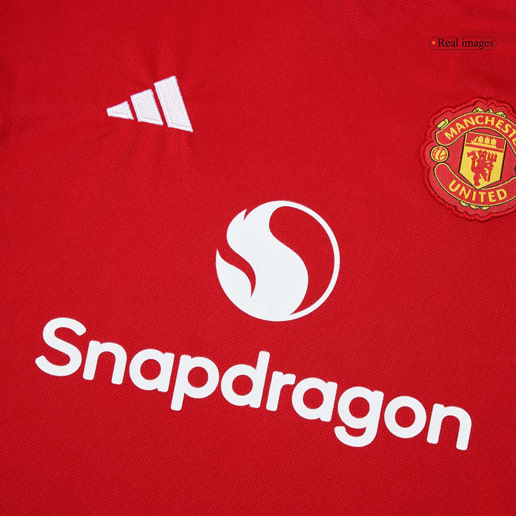 Kid's Manchester United Home Football Shirt Kit(Jersey+Shorts+Socks) 2025/26