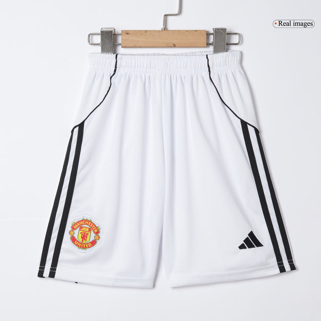 Kid's Manchester United Home Football Shirt Kit(Jersey+Shorts+Socks) 2025/26