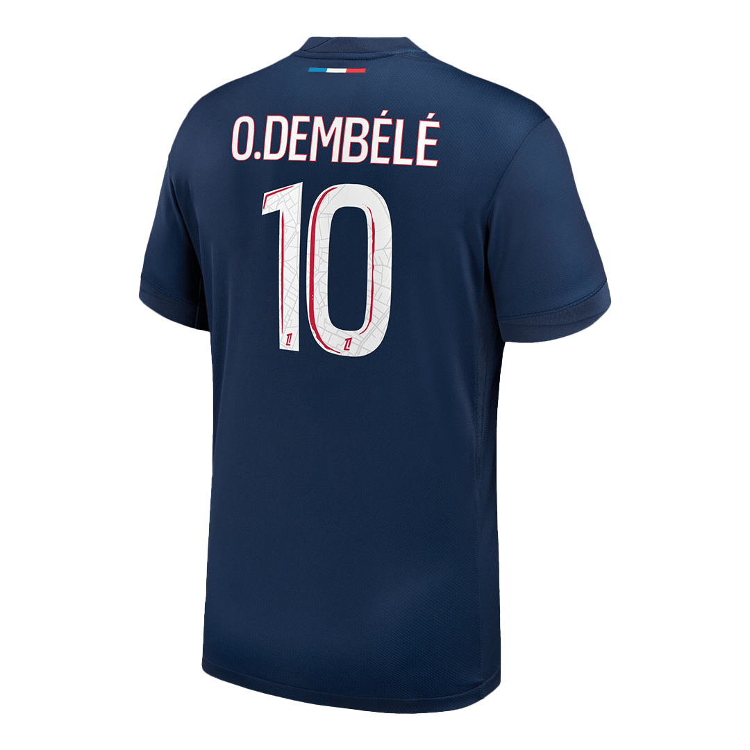 O.DEMBÉLÉ #10 PSG Home Football Shirt 2024/25 Navy