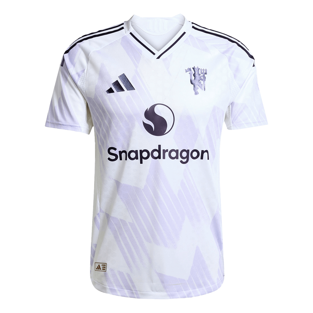 Player Version Manchester United Away Football Shirt 2025/26 White