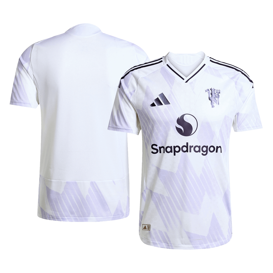Player Version Manchester United Away Football Shirt 2025/26 White