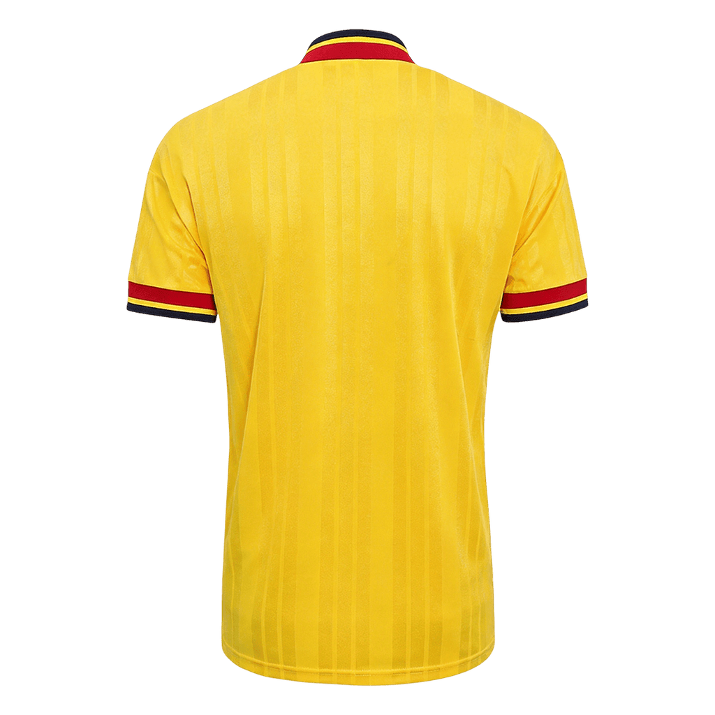 Men Retro Fan Version Arsenal Away Soccer Jersey 1993/94 Yellow