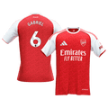 GABRIEL #6 Arsenal Home Soccer Jersey 2025/26 Red