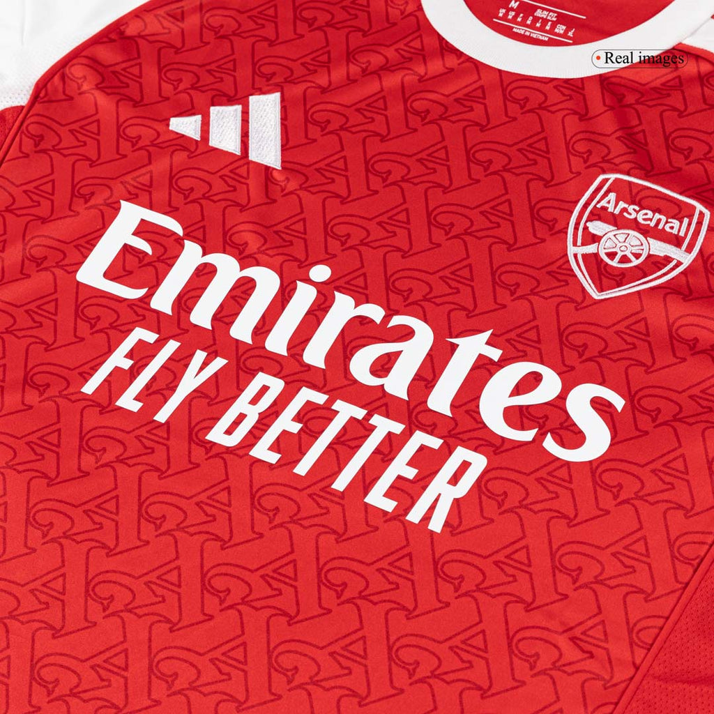 GABRIEL #6 Arsenal Home Soccer Jersey 2025/26 Red