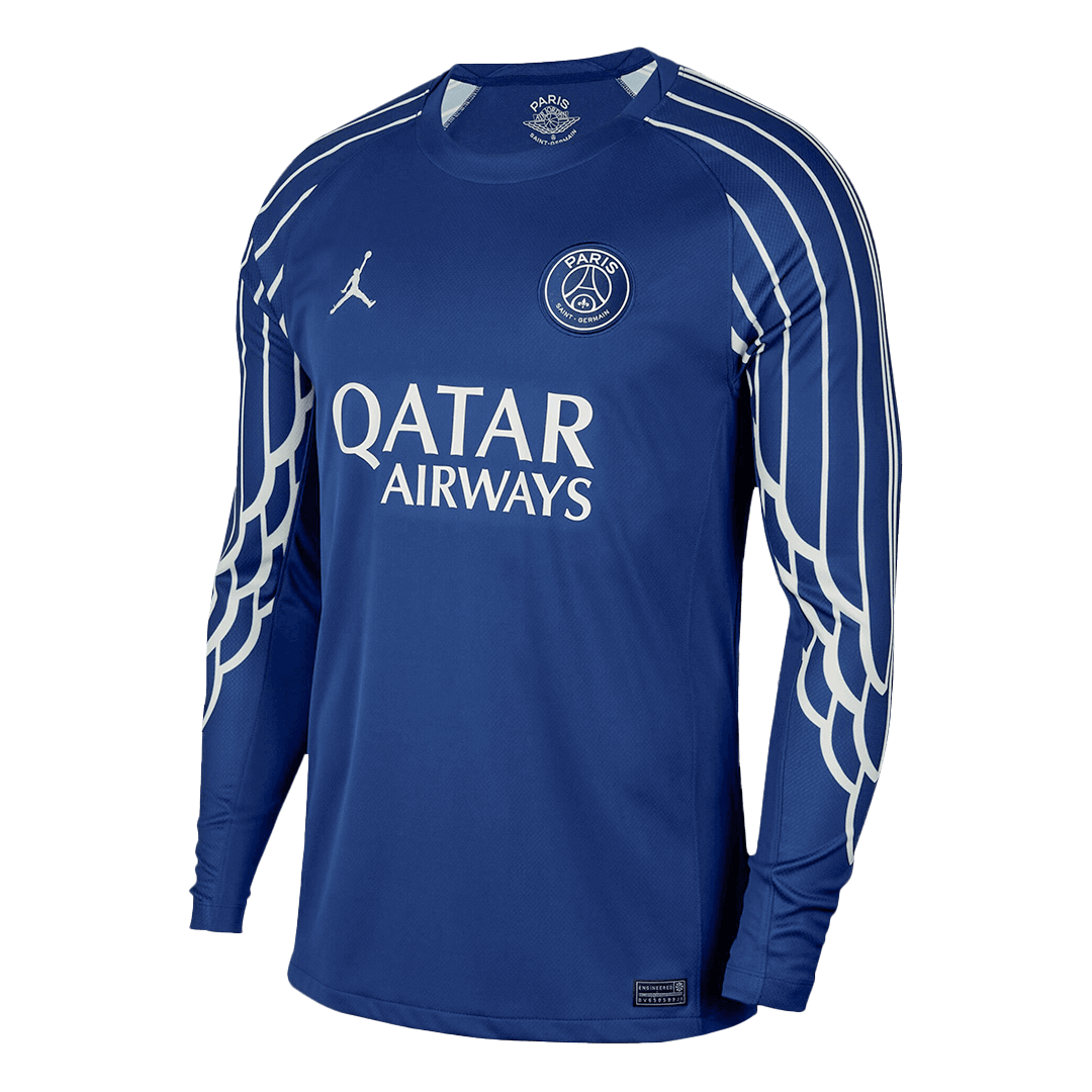 PSG Fourth Away Long Sleeve Football Shirt 2024/25 Navy