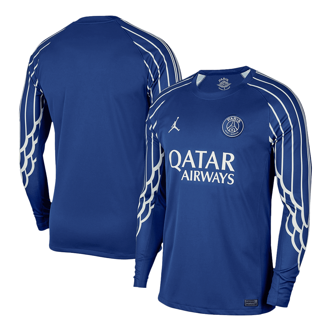 PSG Fourth Away Long Sleeve Football Shirt 2024/25 Navy