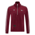 Men 2026 Arsenal Half-Zip Windbreaker Jacket Red