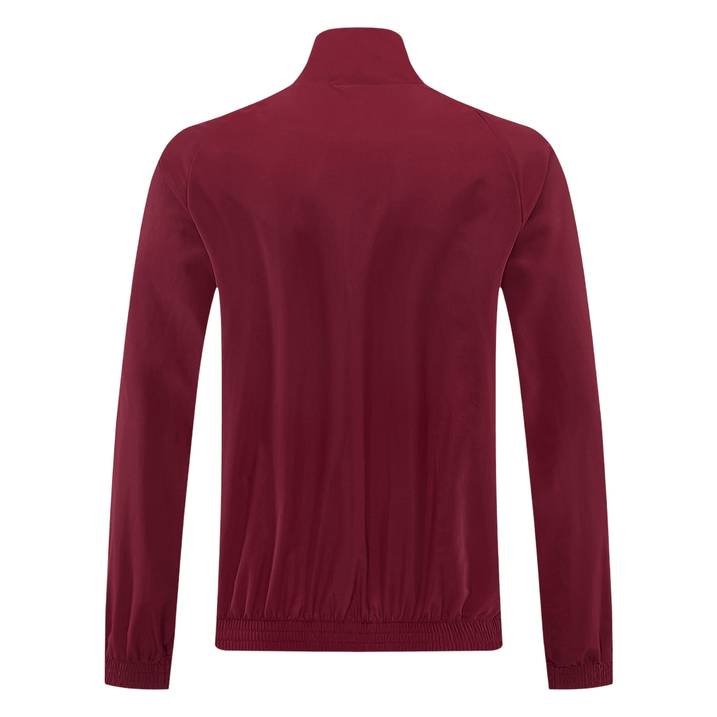 Men 2026 Arsenal Half-Zip Windbreaker Jacket Red