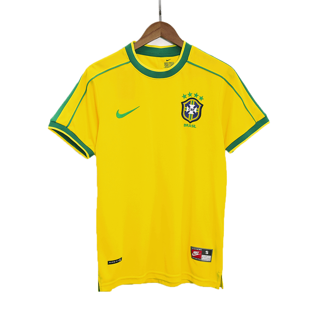 Retro 1998 Brazil Home Football Shirt