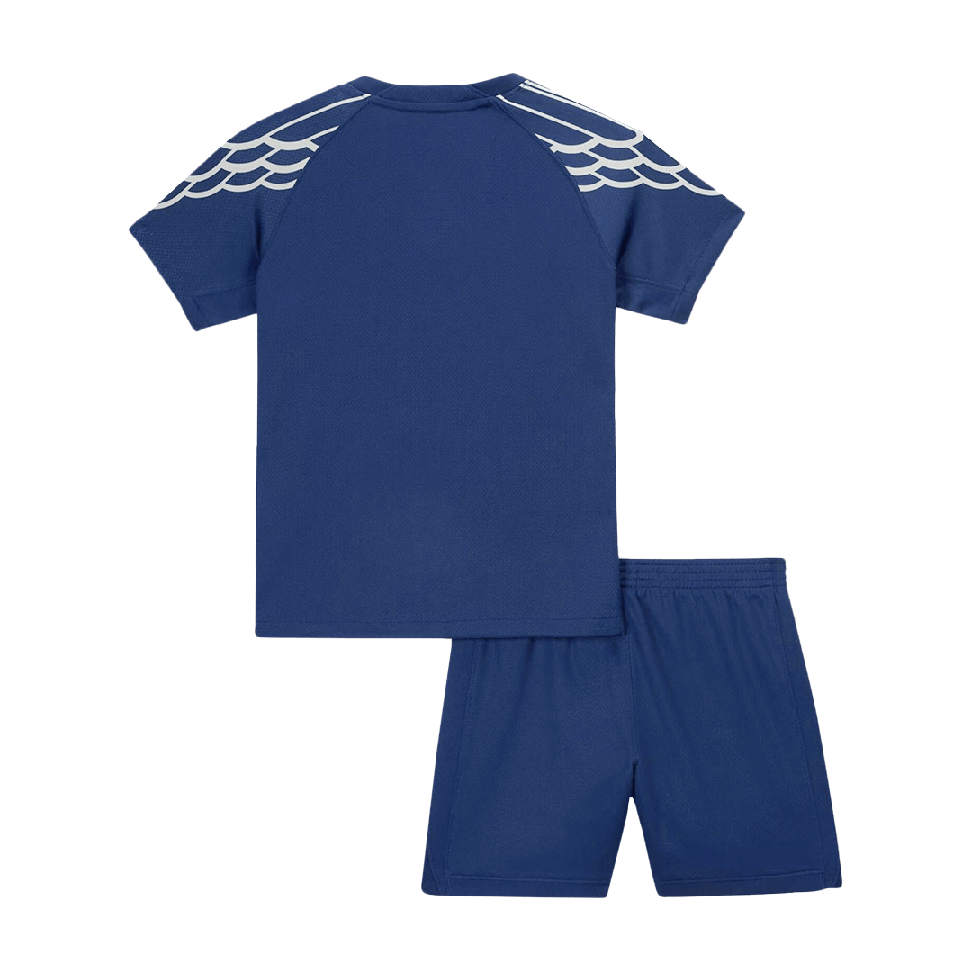 Kid's PSG Fourth Away Football Shirt Kit(Jersey+Shorts) 2024/25 Navy
