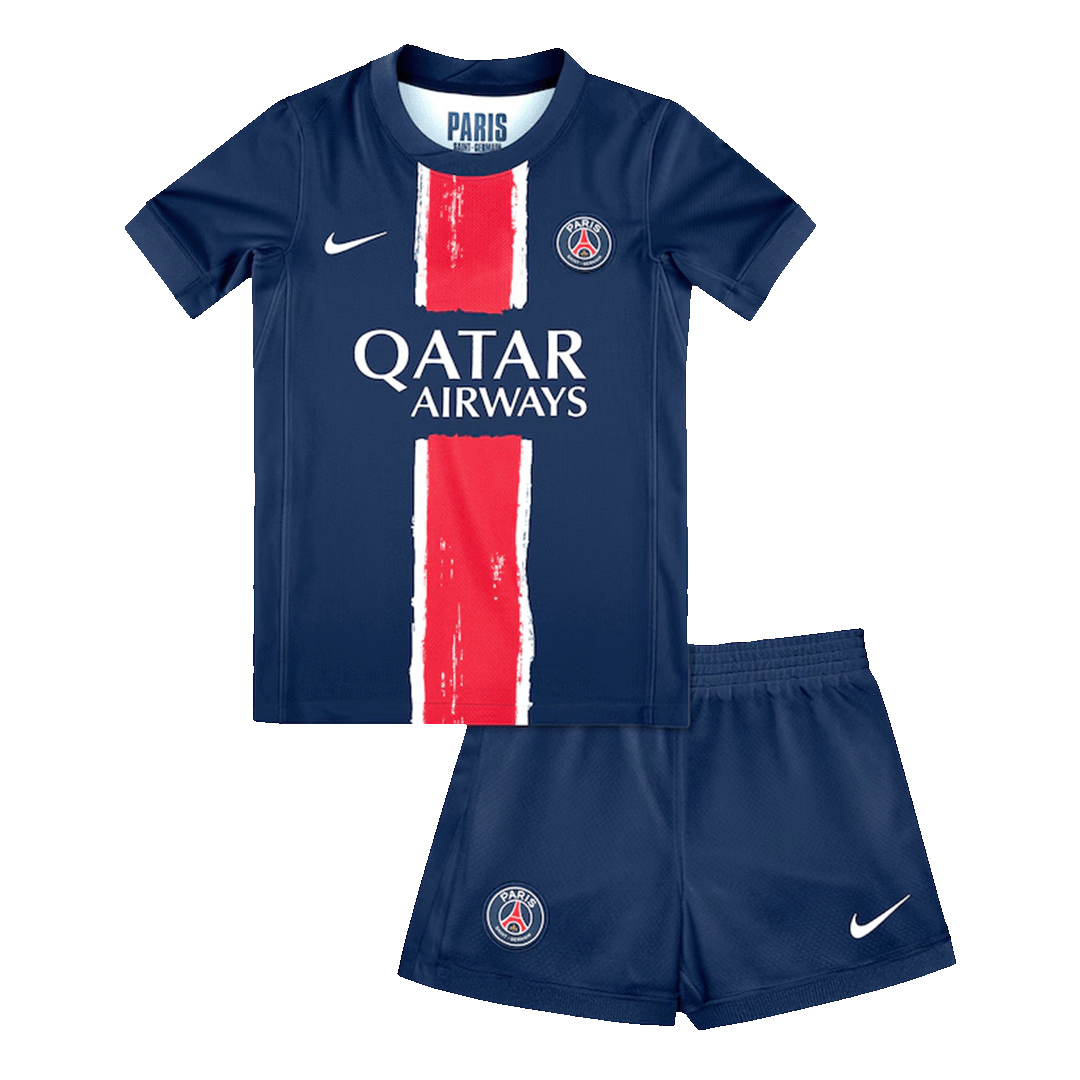 Kid's PSG Home Football Shirt Kit(Jersey+Shorts) 2024/25