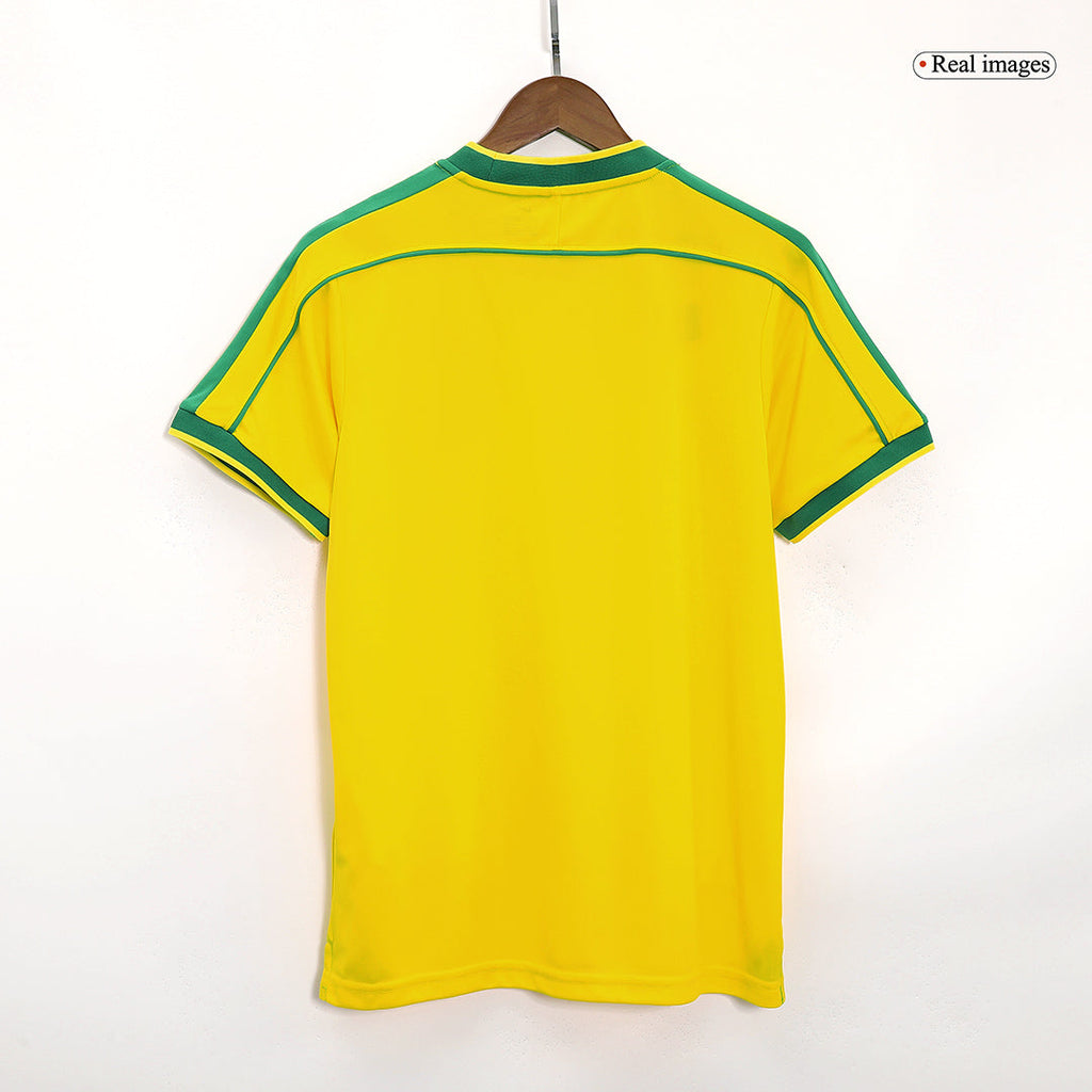 Retro 1998 Brazil Home Football Shirt