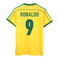 RONALDO #9 Retro 1998 Brazil Home Football Shirt - World Cup