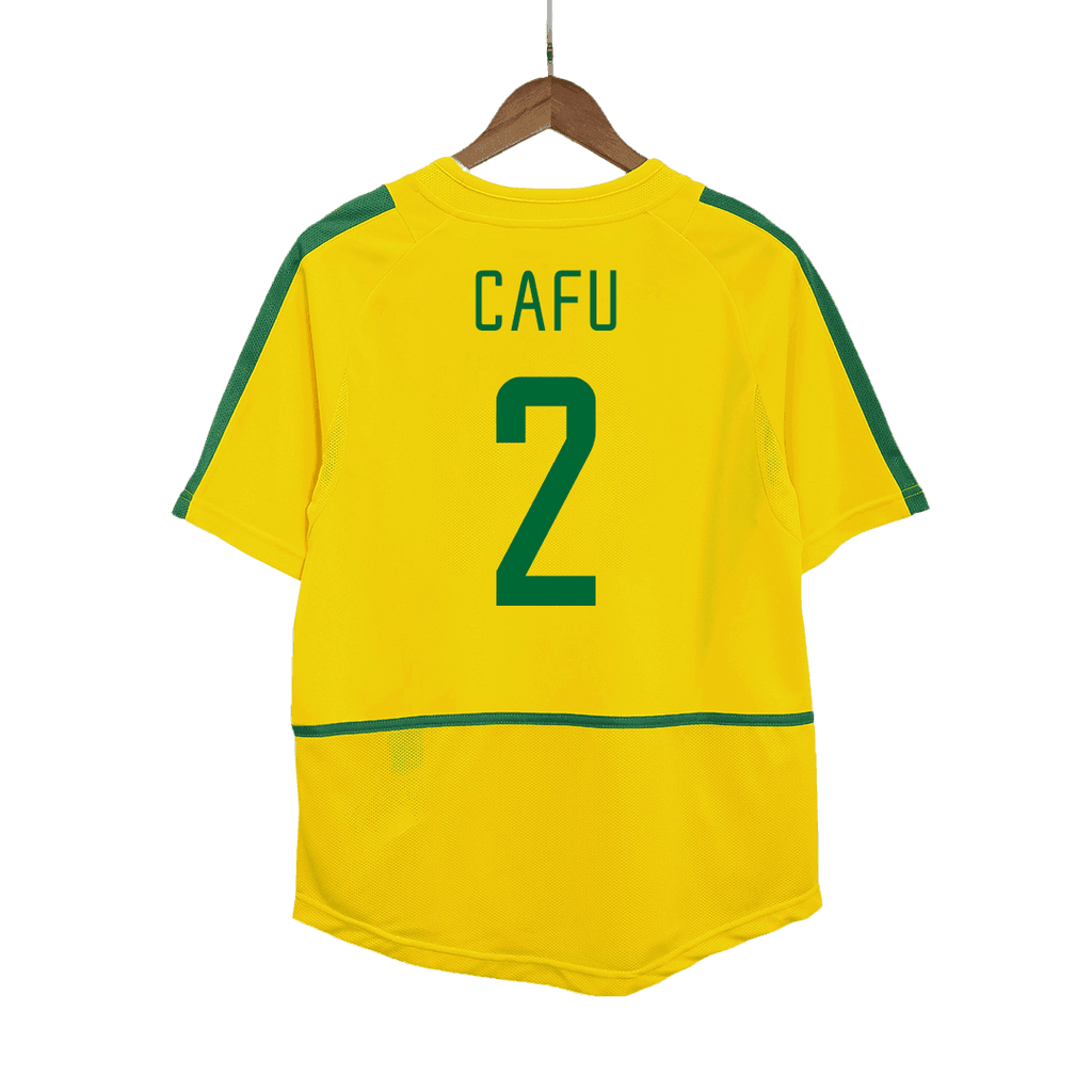 Retro CAFU #2 2002/03 Brazil Home Football Shirt
