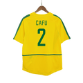 Retro CAFU #2 2002/03 Brazil Home Football Shirt