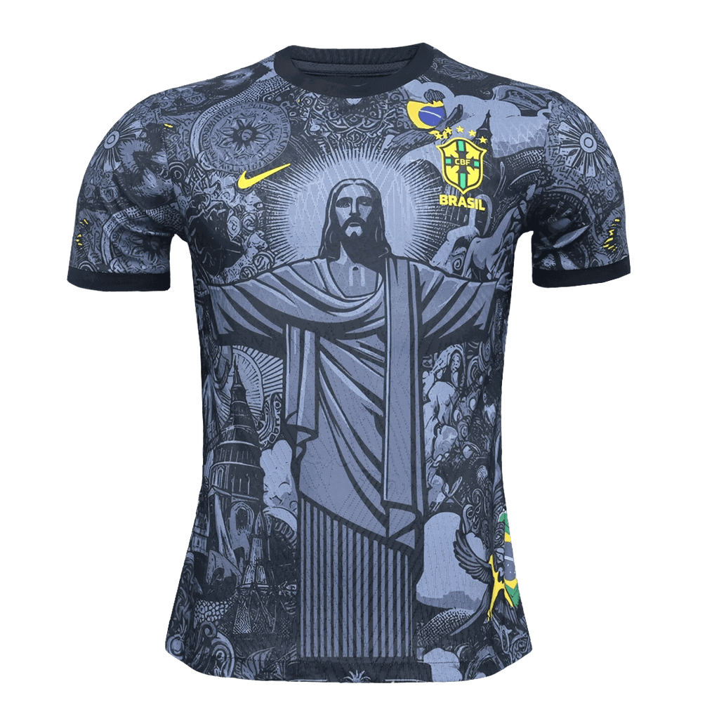 Player Version Brazil Jesus Football Shirt 2024
