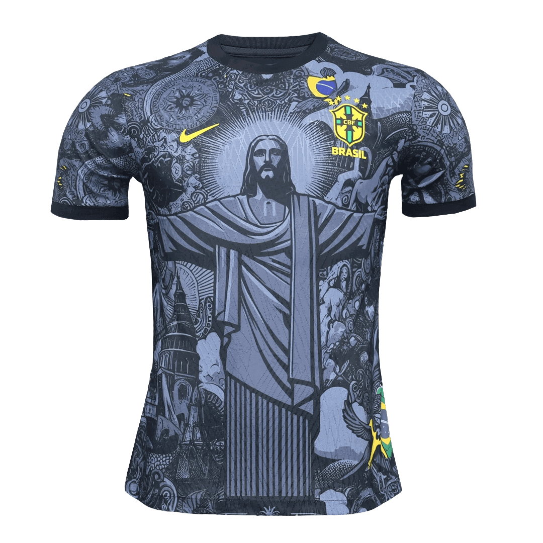 Player Version Brazil Jesus Football Shirt 2024