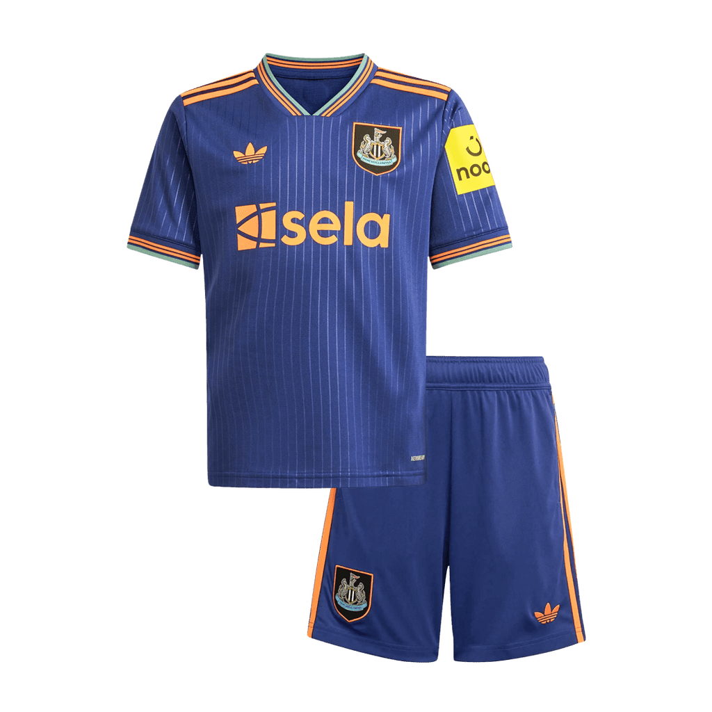 Kid's Newcastle United Third Away Football Shirt Kit(Jersey+Shorts) 2025/26