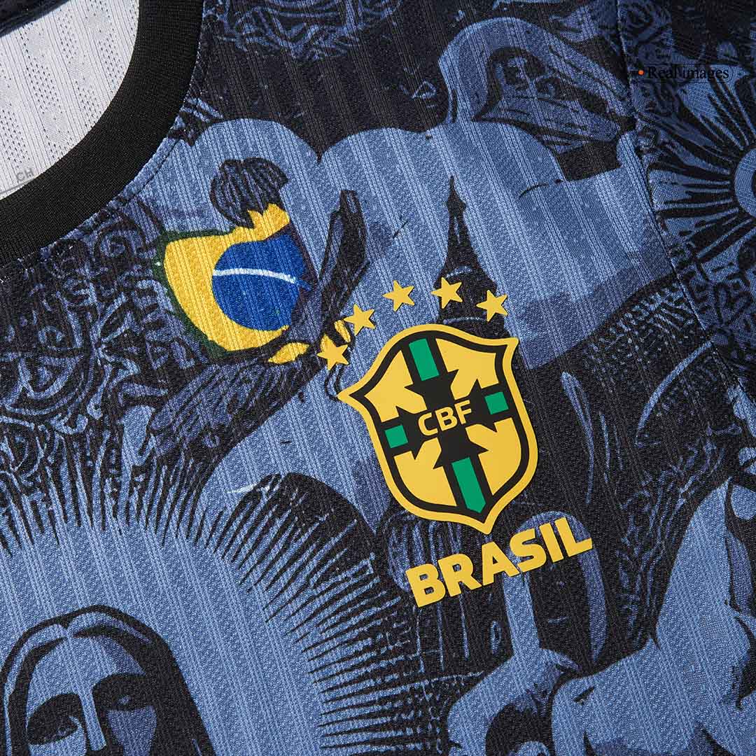 Player Version Brazil Jesus Football Shirt 2024