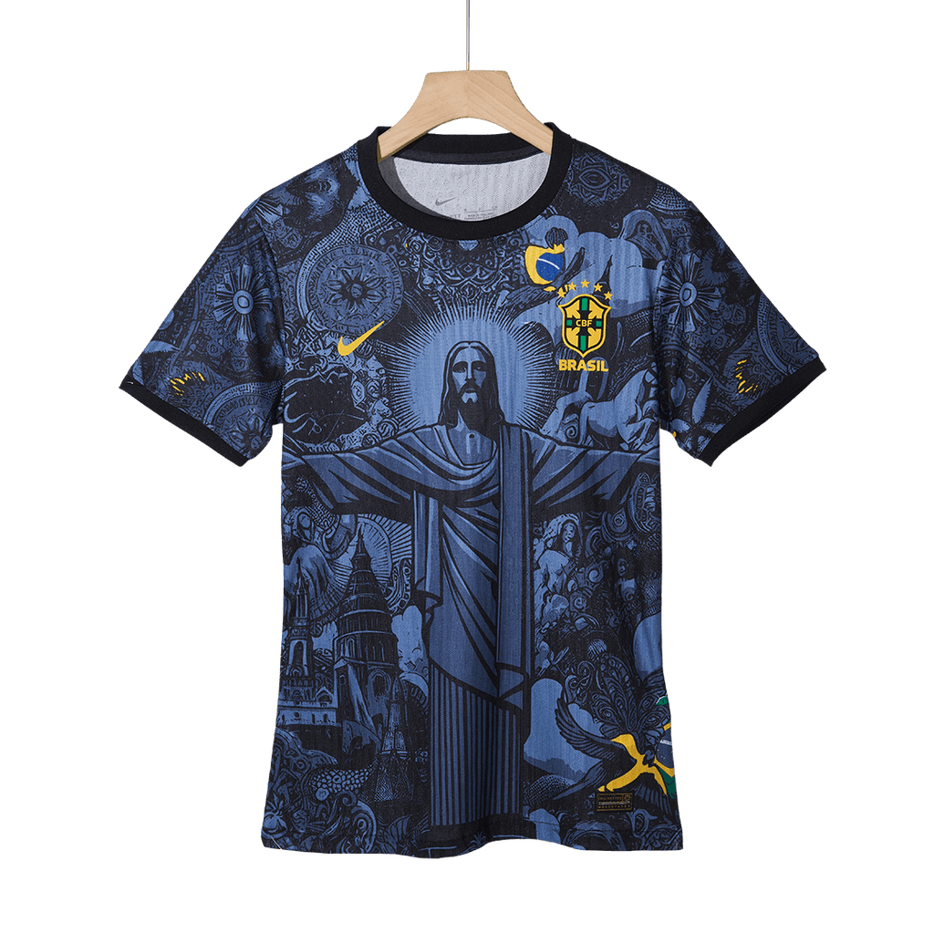 Player Version Brazil Jesus Football Shirt 2024
