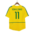 Retro RONALDINHO #11 2002/03 Brazil Home Football Shirt