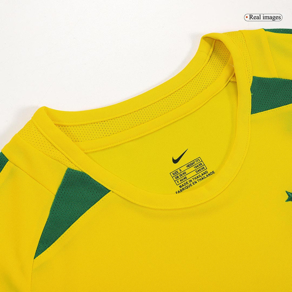 Retro RONALDINHO #11 2002/03 Brazil Home Football Shirt