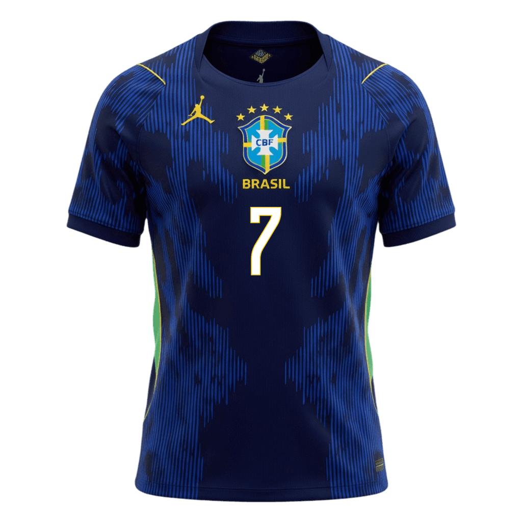 VINI JR. #7 Brazil Away Football Shirt 2026