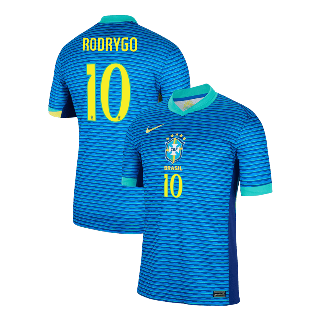 RODRYGO #10 Brazil Away Football Shirt Copa America 2024