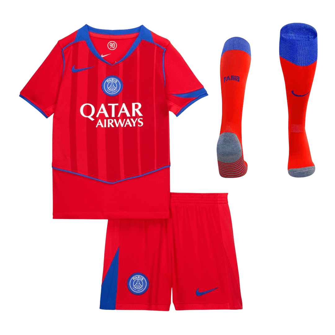 Kid's PSG Third Away Football Shirt Kit(Jersey+Shorts+Socks) 2025/26