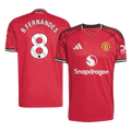 B.FERNANDES #8 Manchester United Home Football Shirt 2025/26 Red