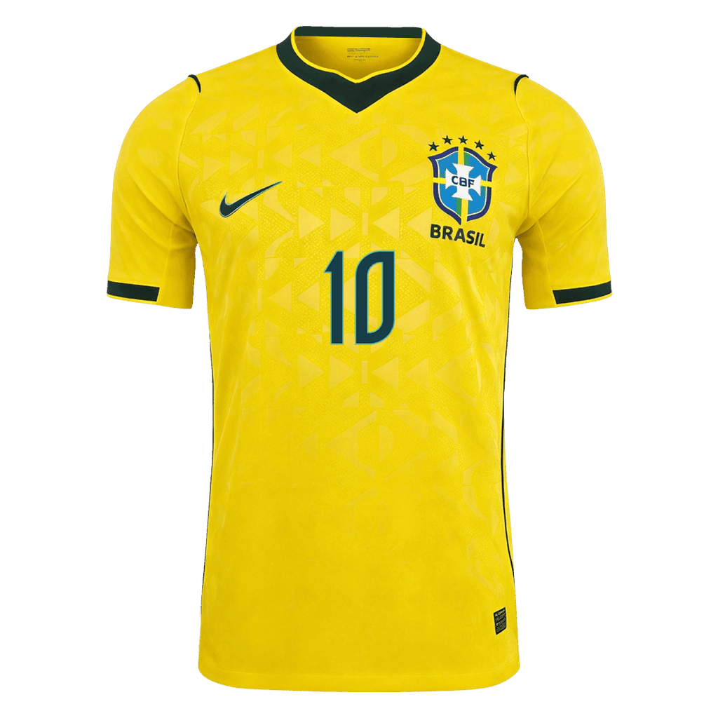 Authentic NEYMAR JR. #10 Brazil Home Soccer Jersey 2026