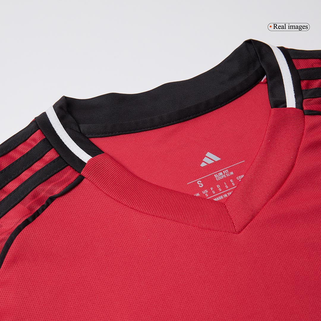 B.FERNANDES #8 Manchester United Home Football Shirt 2025/26 Red