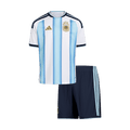 Kid's Argentina Home Football Shirt Kit(Jersey+Shorts) World Cup 2026
