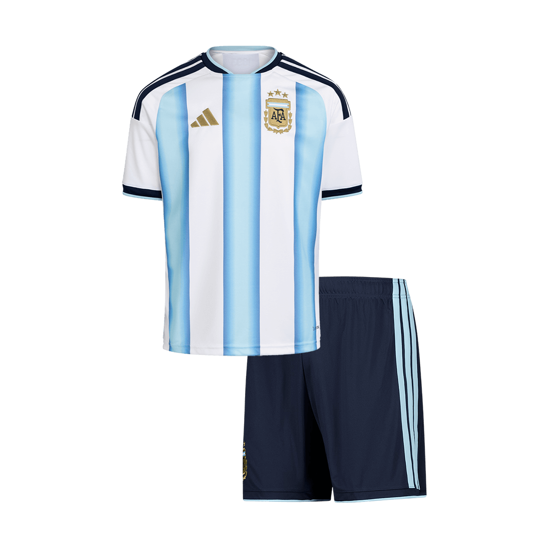 Kid's Argentina Home Football Shirt Kit(Jersey+Shorts) World Cup 2026