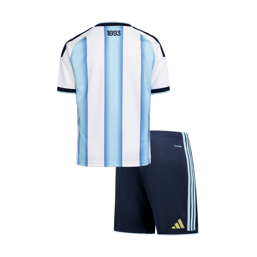 Kid's Argentina Home Football Shirt Kit(Jersey+Shorts) World Cup 2026