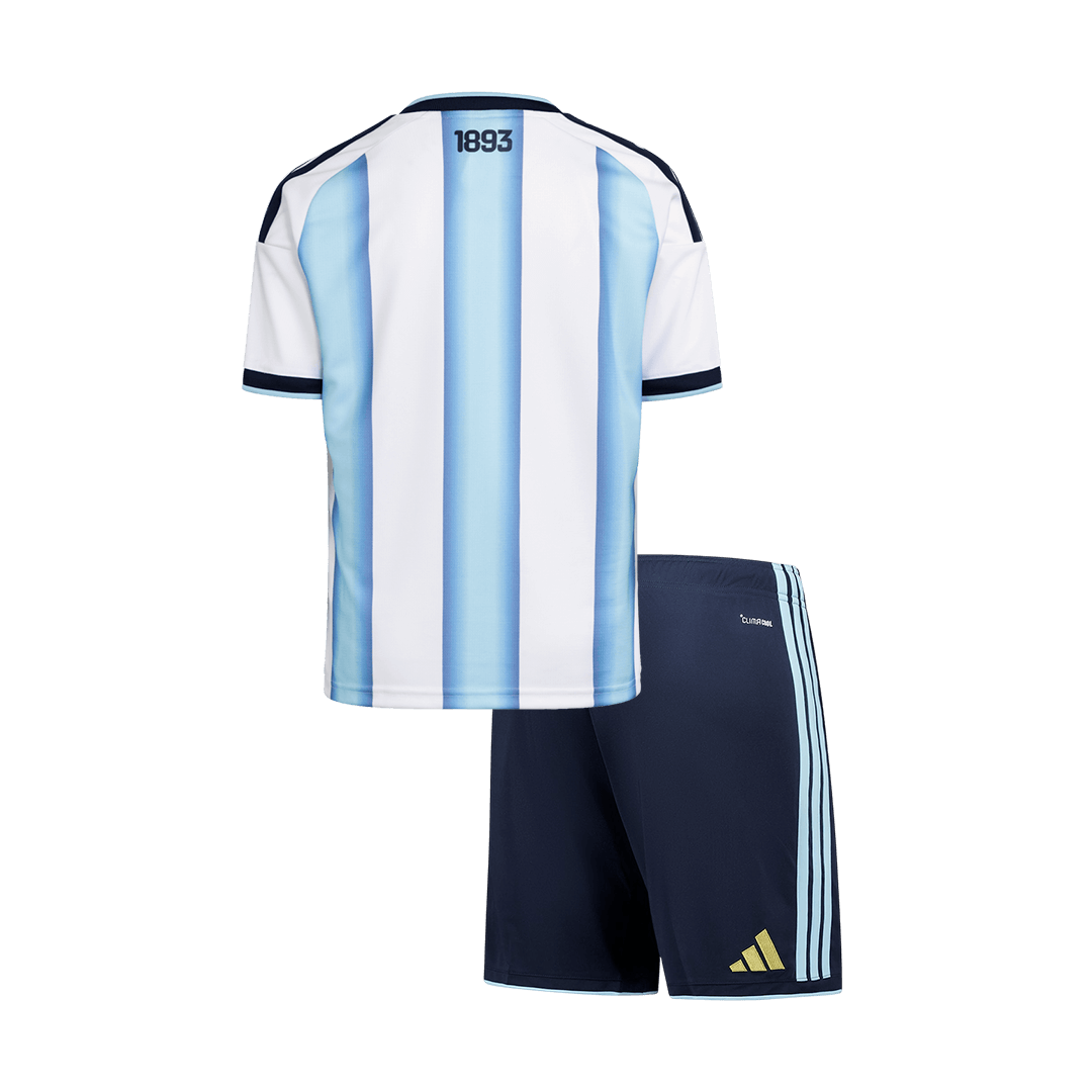 Kid's Argentina Home Football Shirt Kit(Jersey+Shorts) World Cup 2026