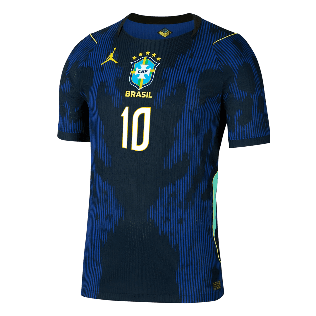 Authentic NEYMAR JR. #10 Brazil Away Soccer Jersey 2026