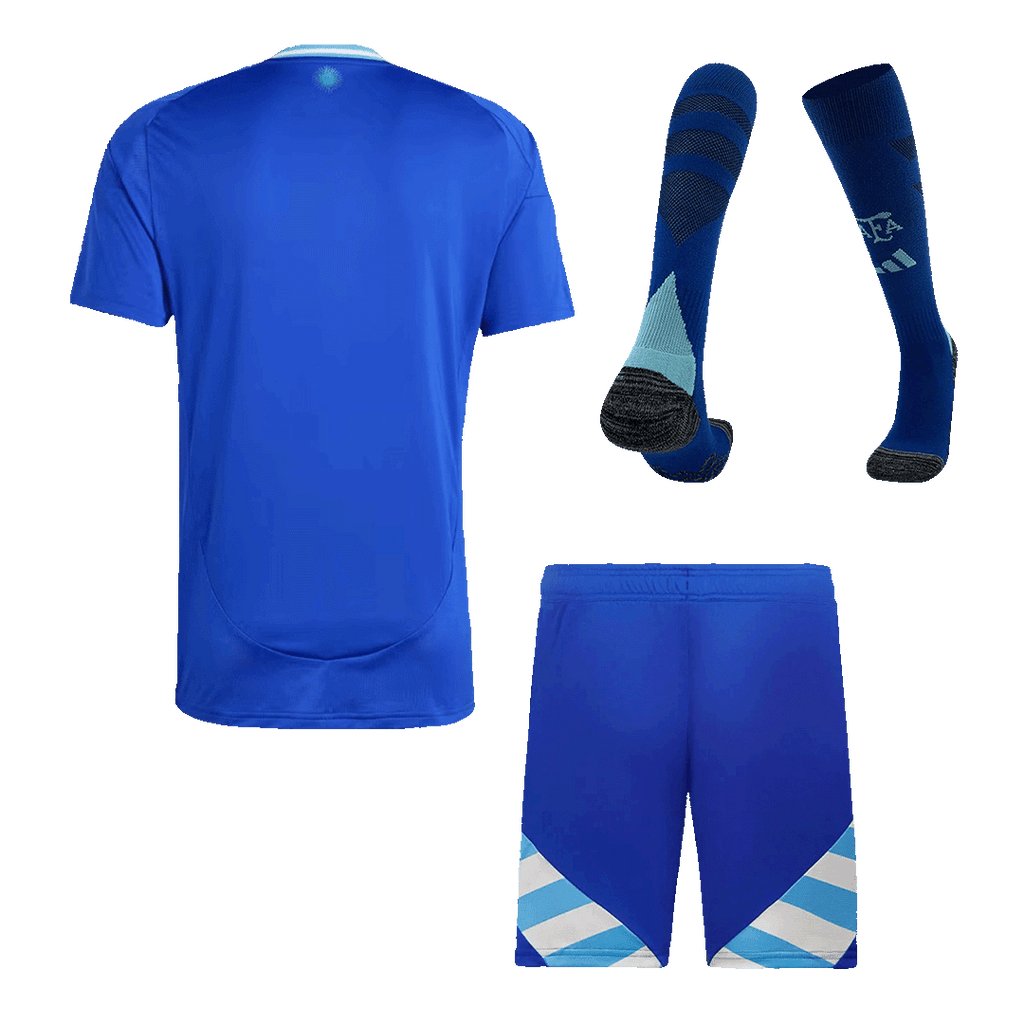 Men's Argentina Away Football Shirt Kit  (Jersey+Shorts+Socks) 2024