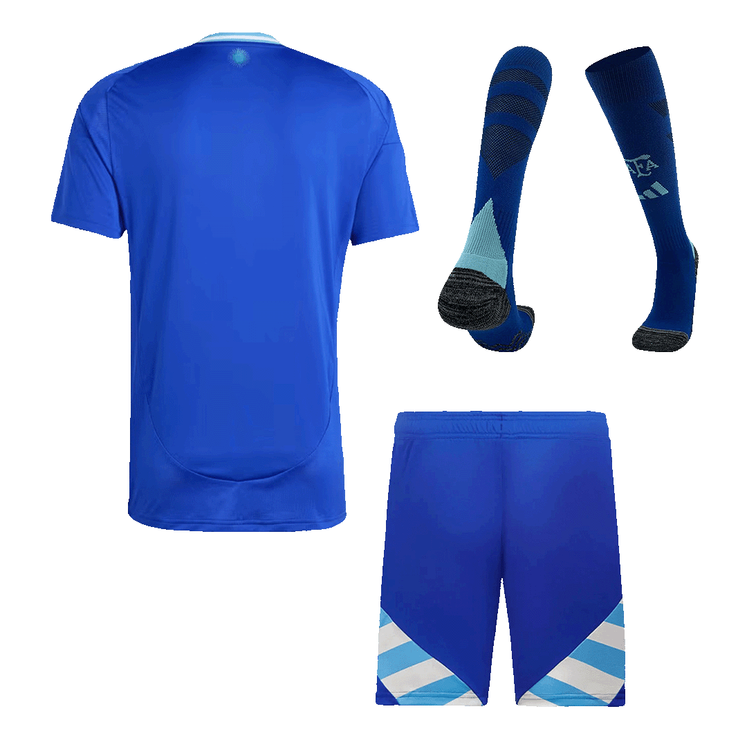 Men's Argentina Away Football Shirt Kit  (Jersey+Shorts+Socks) 2024