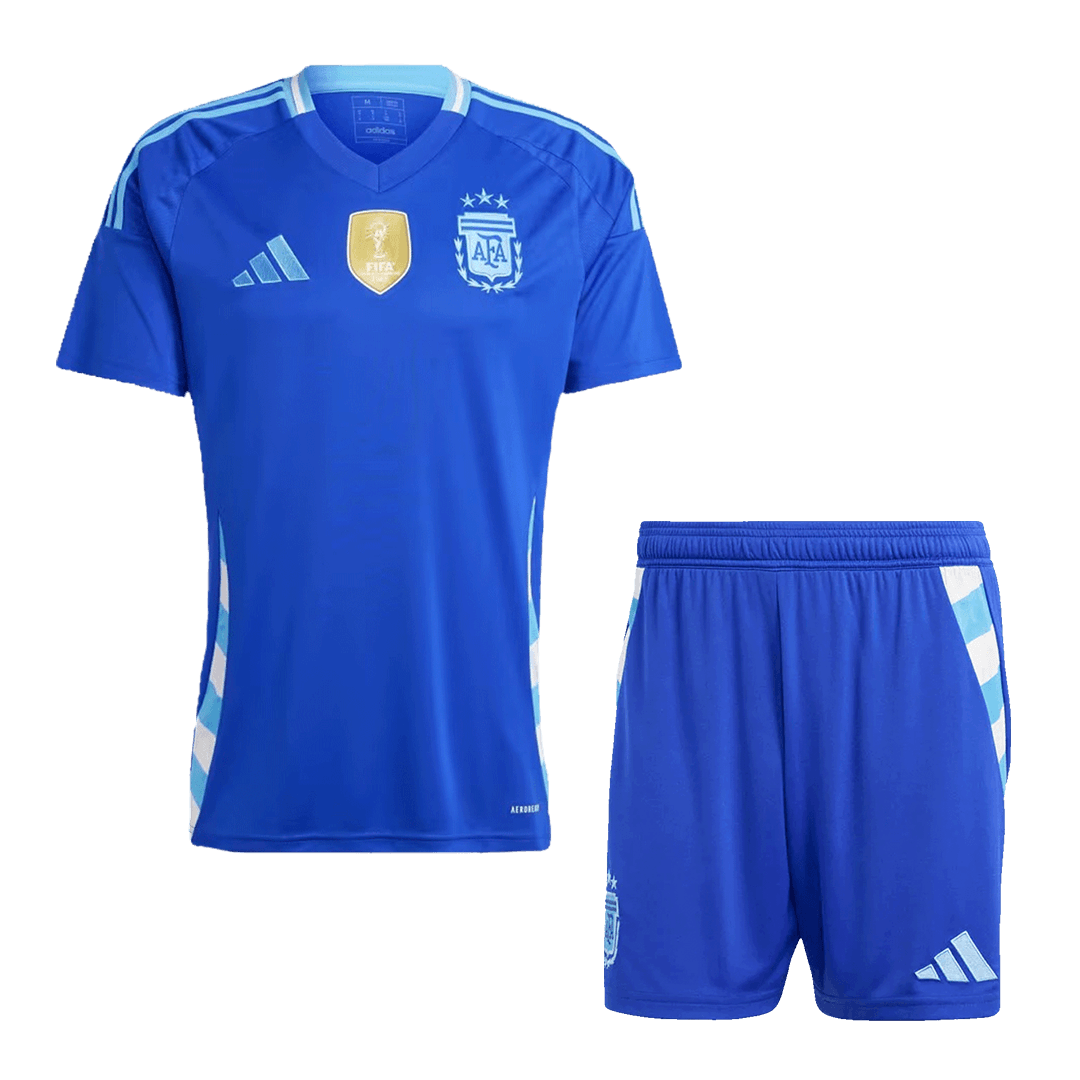 Men's Argentina Away Football Shirt Kit  (Jersey+Shorts) 2024
