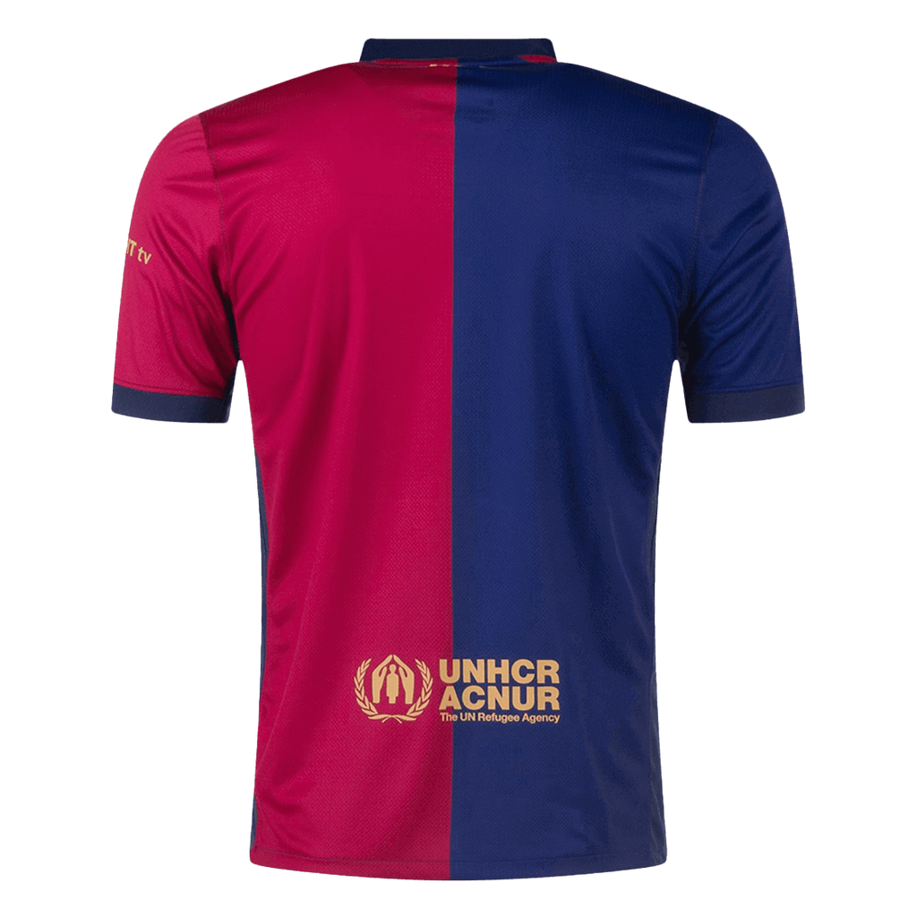 Barcelona Home Football Shirt 2024/25 - Spotify Logo Without Text