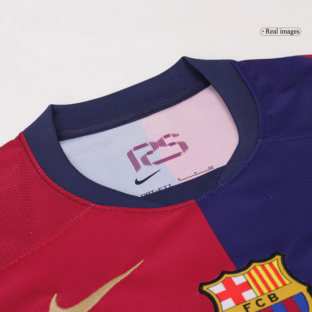 Barcelona Home Football Shirt 2024/25 - Spotify Logo Without Text