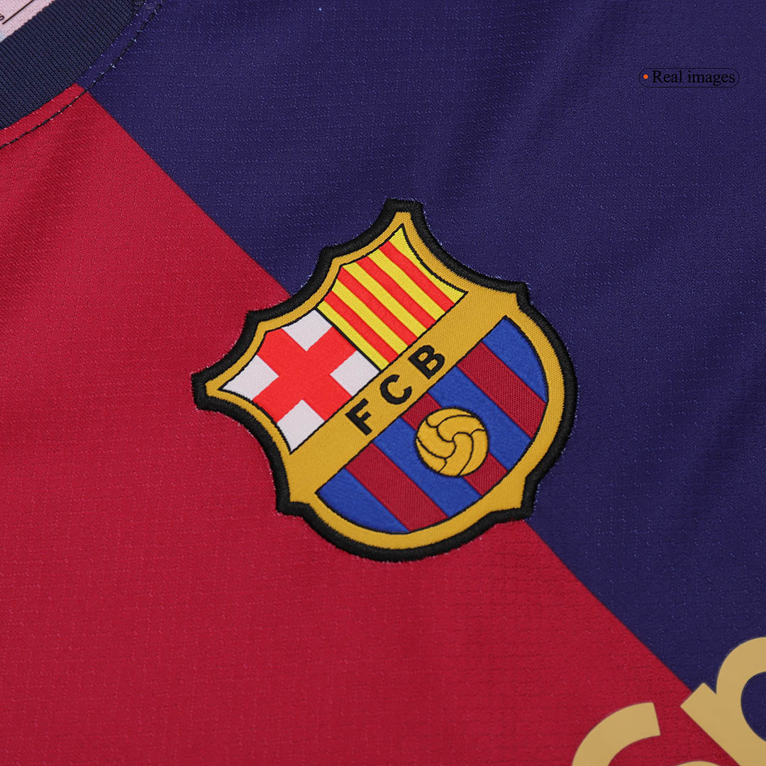 Barcelona Home Football Shirt 2024/25 - Spotify Logo Without Text