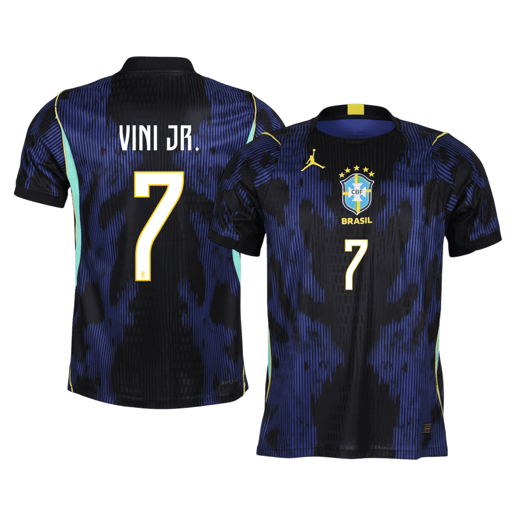 Player Version VINI JR. #7 Brazil Away Football Shirt 2026