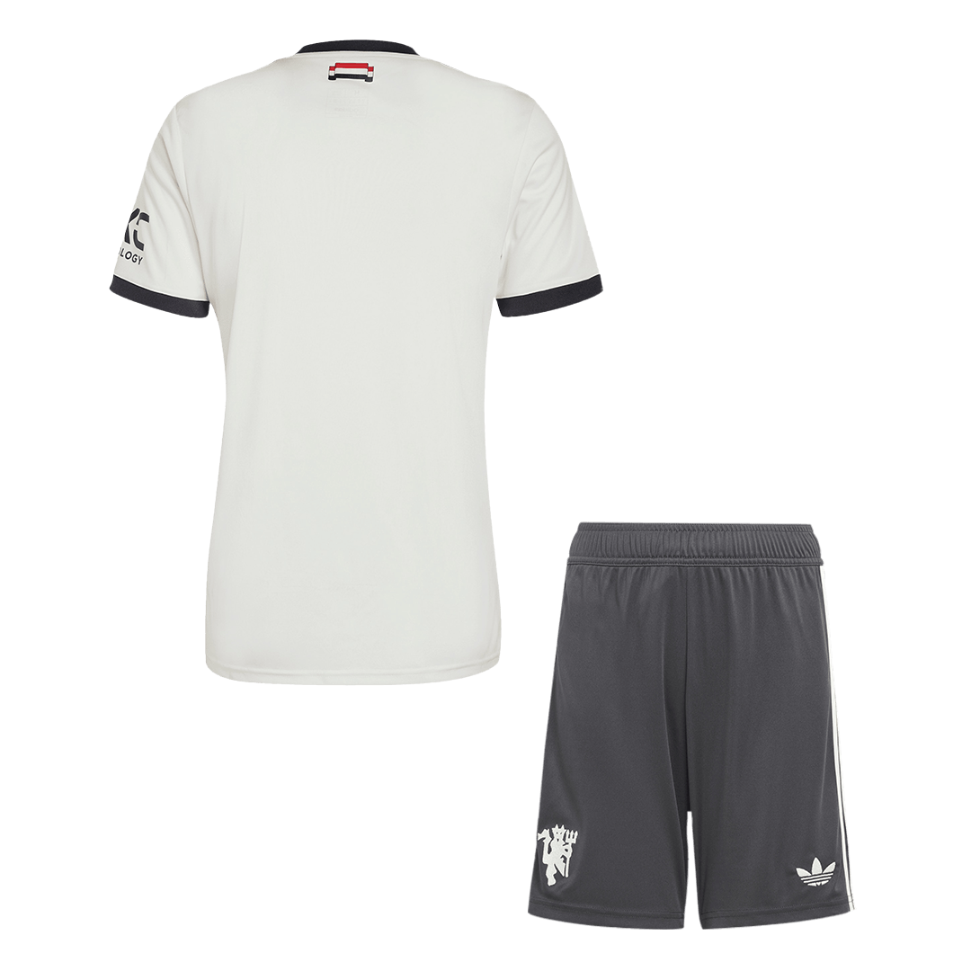 Men's Manchester United Third Away Football Shirt Kit (Shirt+Shorts)