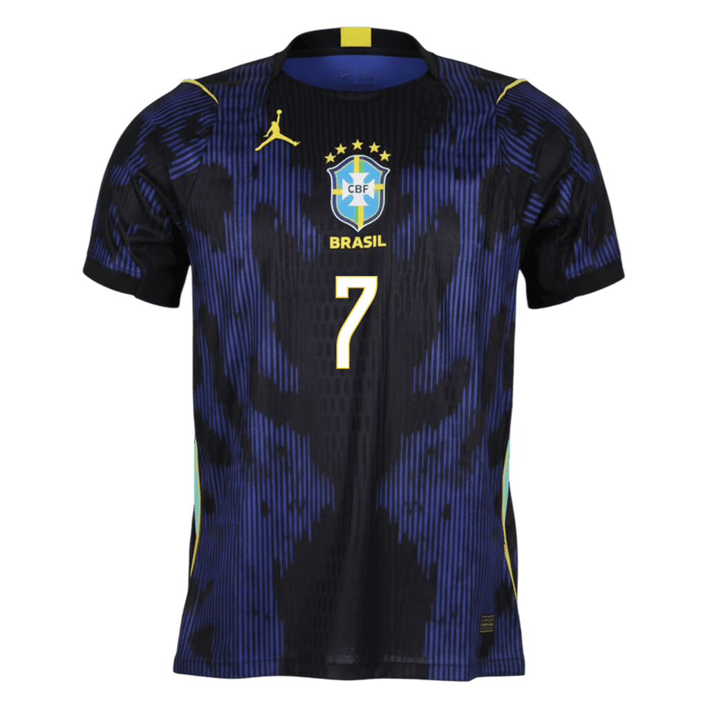Player Version VINI JR. #7 Brazil Away Football Shirt 2026