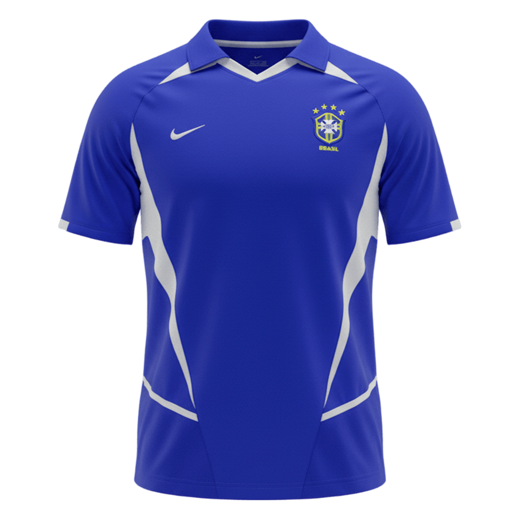 Retro 2002 Brazil Away Football Shirt