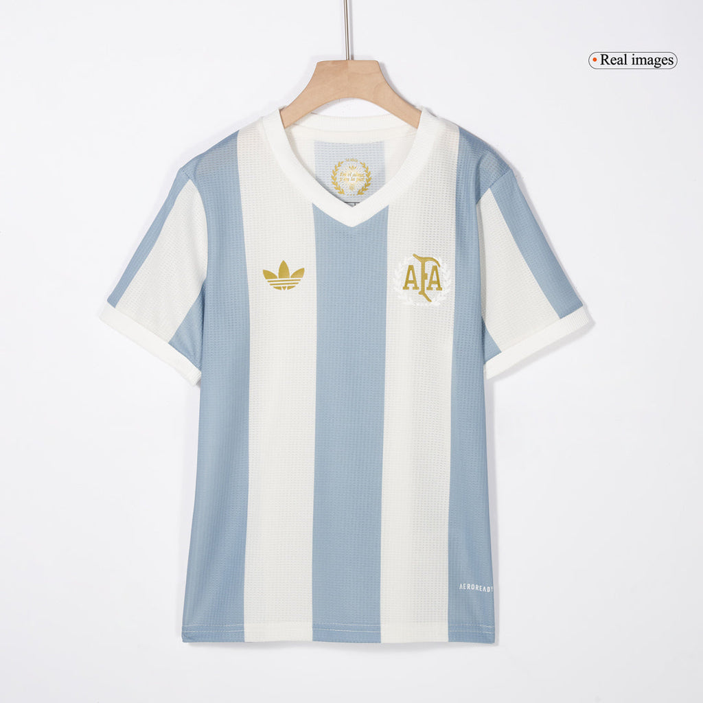 Kid's Argentina Football Shirt Kit(Jersey+Shorts) 2024 - 50th Anniversary