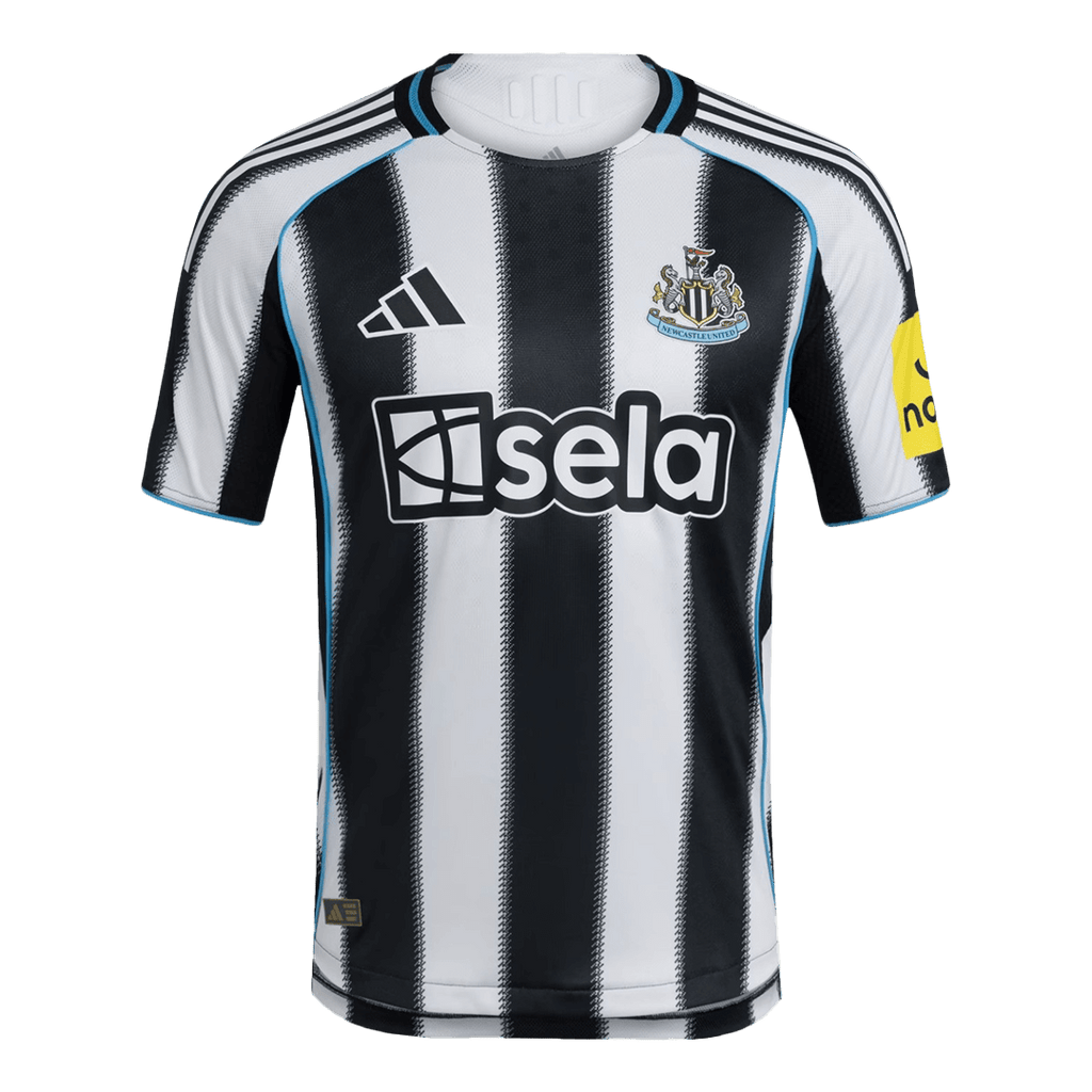 Player Version Newcastle United Home Football Shirt 2025/26 Black&White